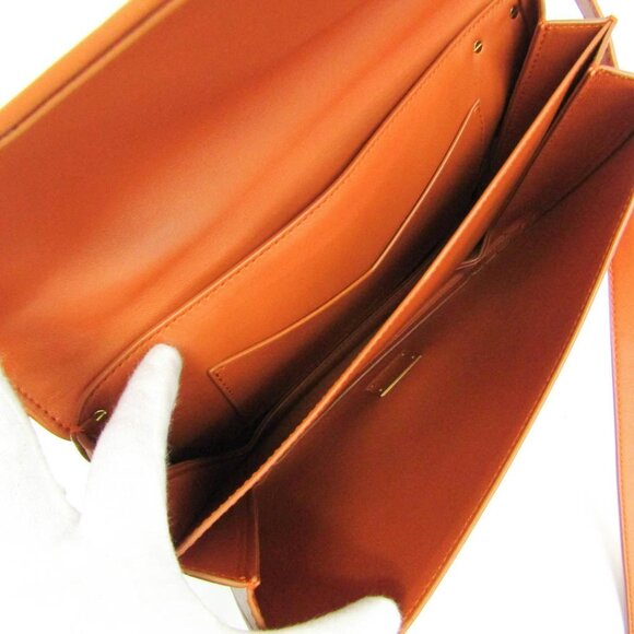 BOTTEGA VENETA Orange Leather Shoulder Bag - Picture 4 of 16